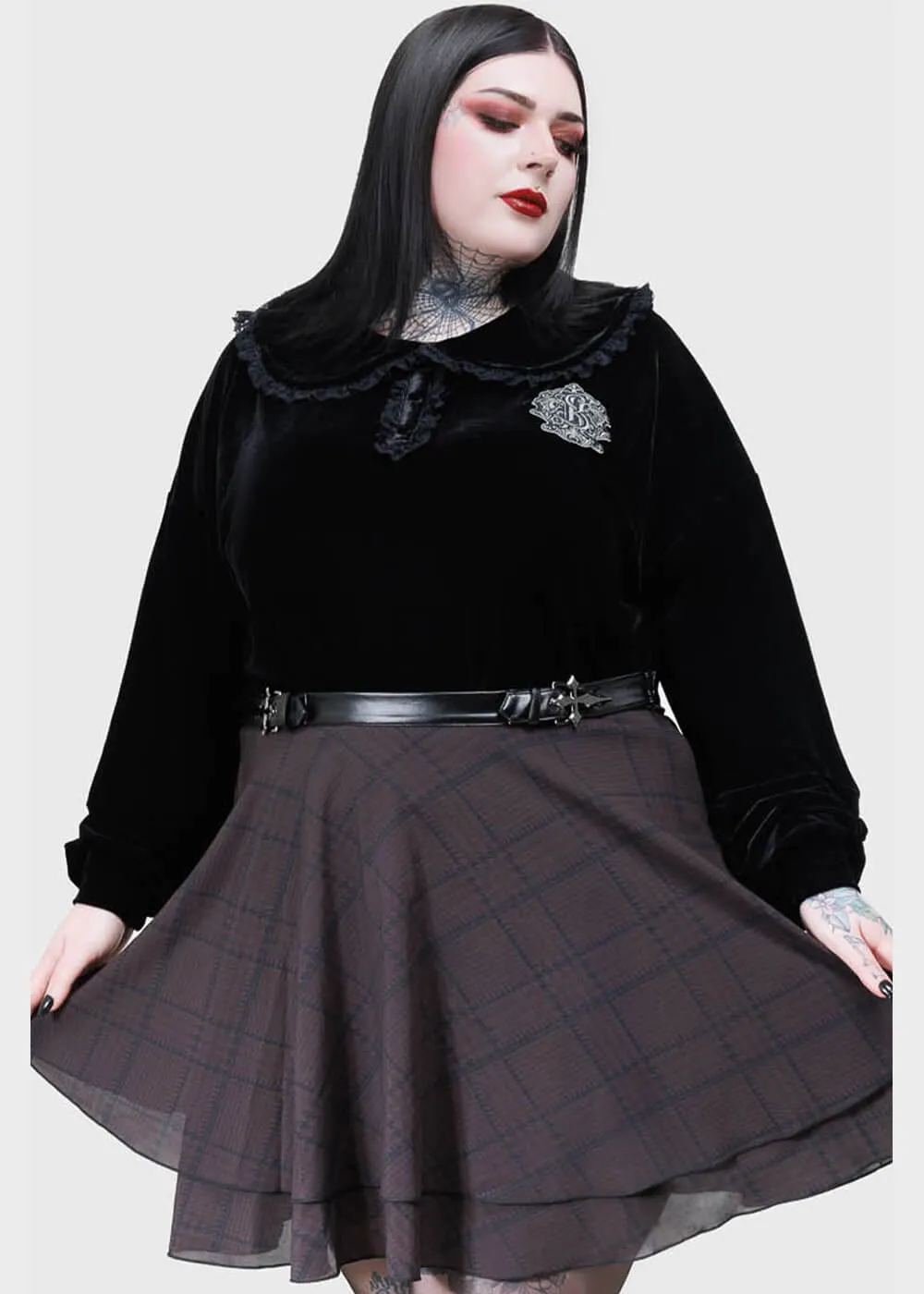 Killstar Darkmoor Academy Sweater Black