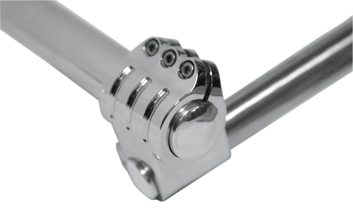 Klock Werks KW05-01-0331 Pullback Klip Hanger Handlebar - 10in. - Chrome/Chrome