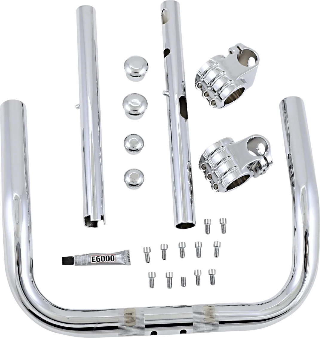 Klock Werks KW05-01-0331 Pullback Klip Hanger Handlebar - 10in. - Chrome/Chrome