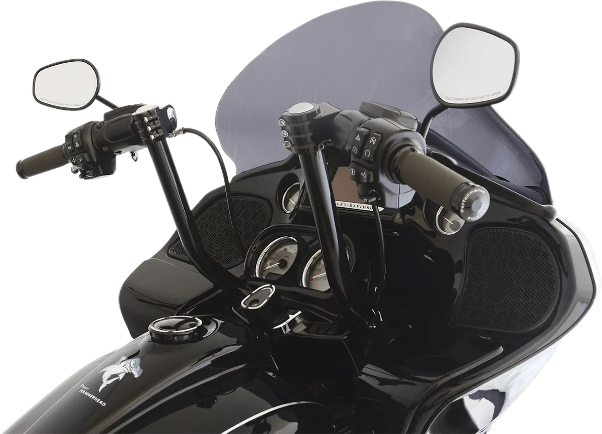 Klock Werks KW05-01-0332 Pullback Klip Hanger Handlebar - 14in. - Black/Black