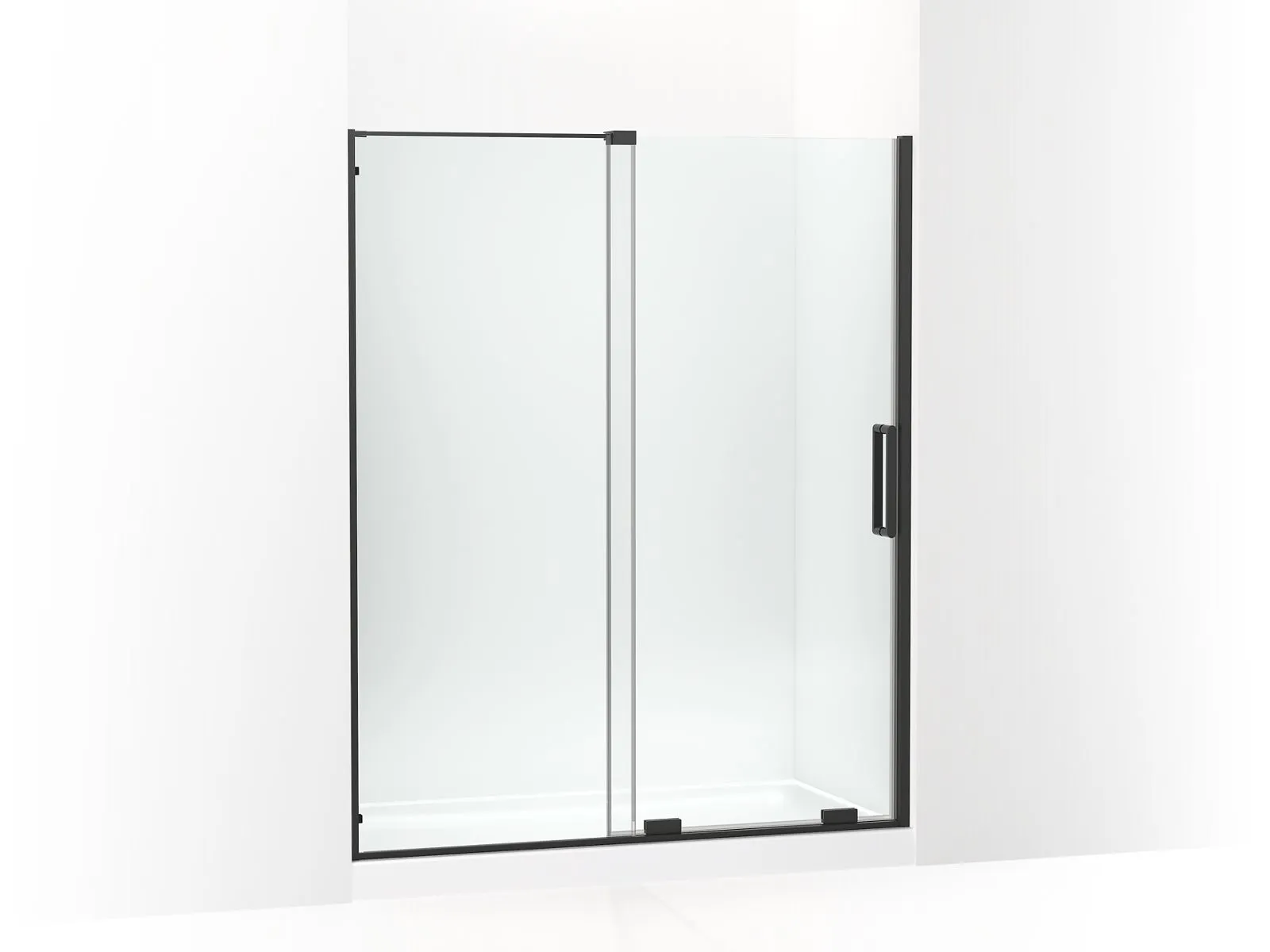 KOHLER K-707621-8L Echelon Sliding shower door, 71-3/4" H x 55-3/4 - 59-3/4" W, with 5/16" thick Crystal Clear glass