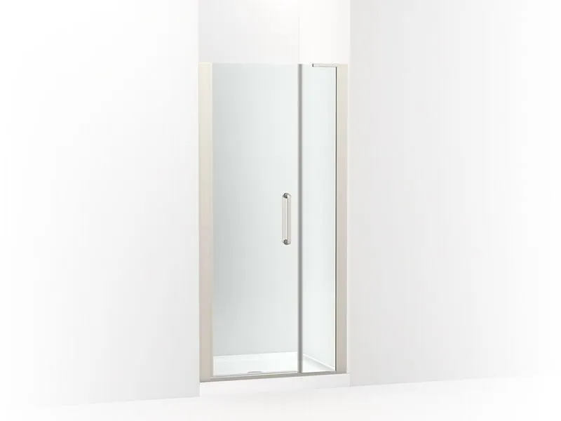 KOHLER K-707629-8L Cursiva Pivot shower door, 71-5/8" H x 33 - 35-1/2" W, with 5/16" thick Crystal Clear glass