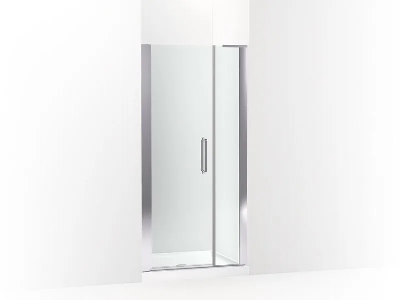 KOHLER K-707629-8L Cursiva Pivot shower door, 71-5/8" H x 33 - 35-1/2" W, with 5/16" thick Crystal Clear glass
