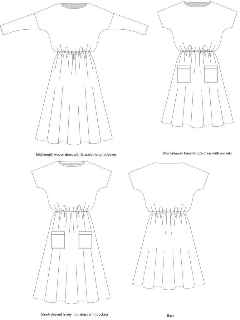 Ladies Dress Pattern - Lotta From Tilly And The Buttons