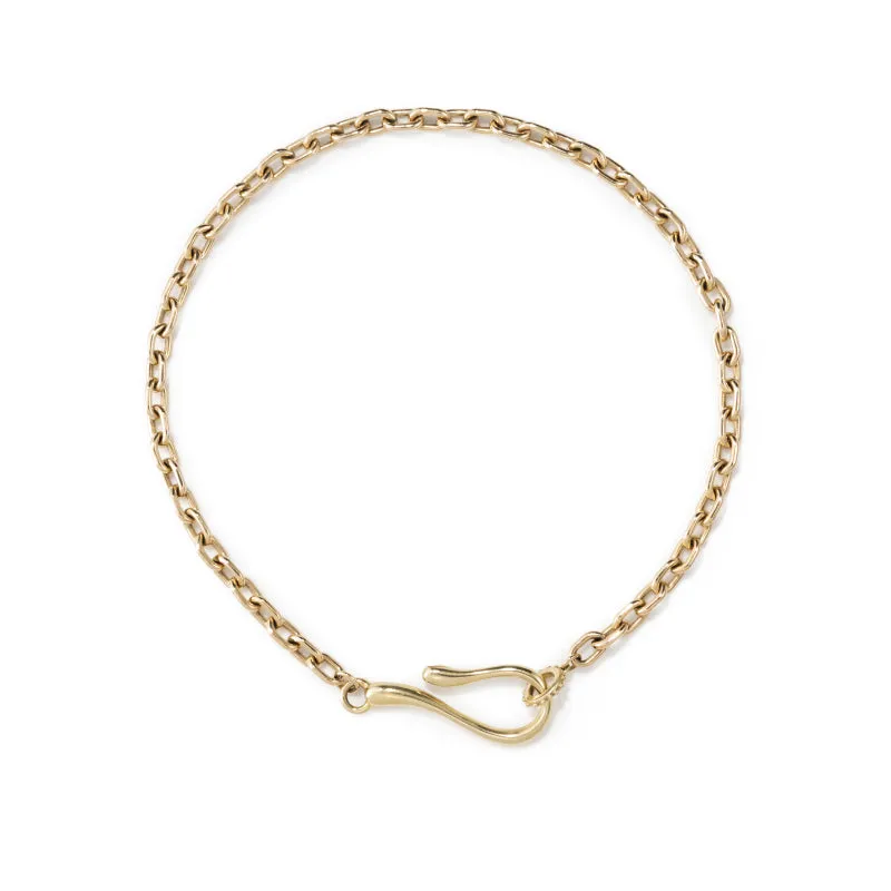 Large Hook   Loop Cable Necklace