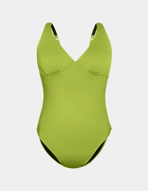 Leakproof Deep V One Piece Swimsuit