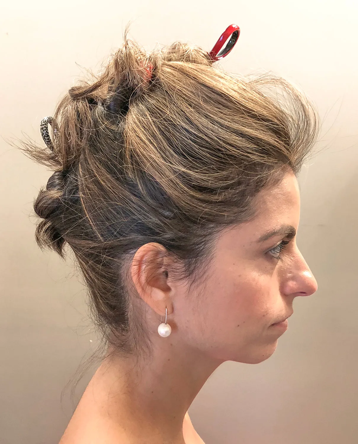 Loop Damier Hair Pin