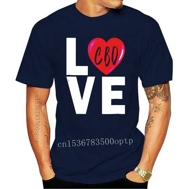 Love Cbd Shirt Coffee Cannibidiol Oil Hemp Heals Heart Gift Harajuku Hip Hop Tee Shirt