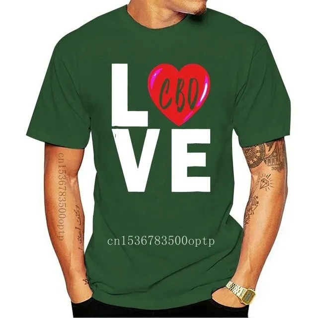 Love Cbd Shirt Coffee Cannibidiol Oil Hemp Heals Heart Gift Harajuku Hip Hop Tee Shirt