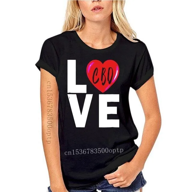 Love Cbd Shirt Coffee Cannibidiol Oil Hemp Heals Heart Gift Harajuku Hip Hop Tee Shirt