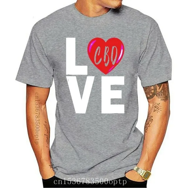 Love Cbd Shirt Coffee Cannibidiol Oil Hemp Heals Heart Gift Harajuku Hip Hop Tee Shirt