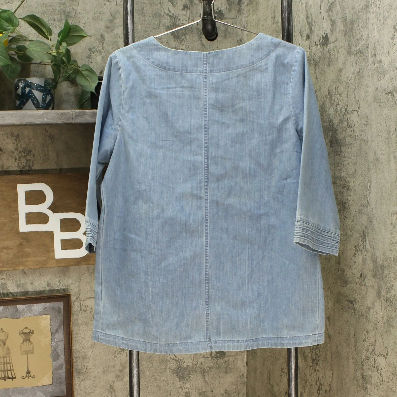 Martha Stewart Women's Everyday Denim Top
