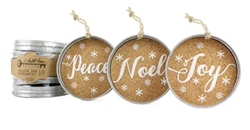 Mason Jar Lid Christmas Ornaments, Farmhouse Decor (Case of 600)