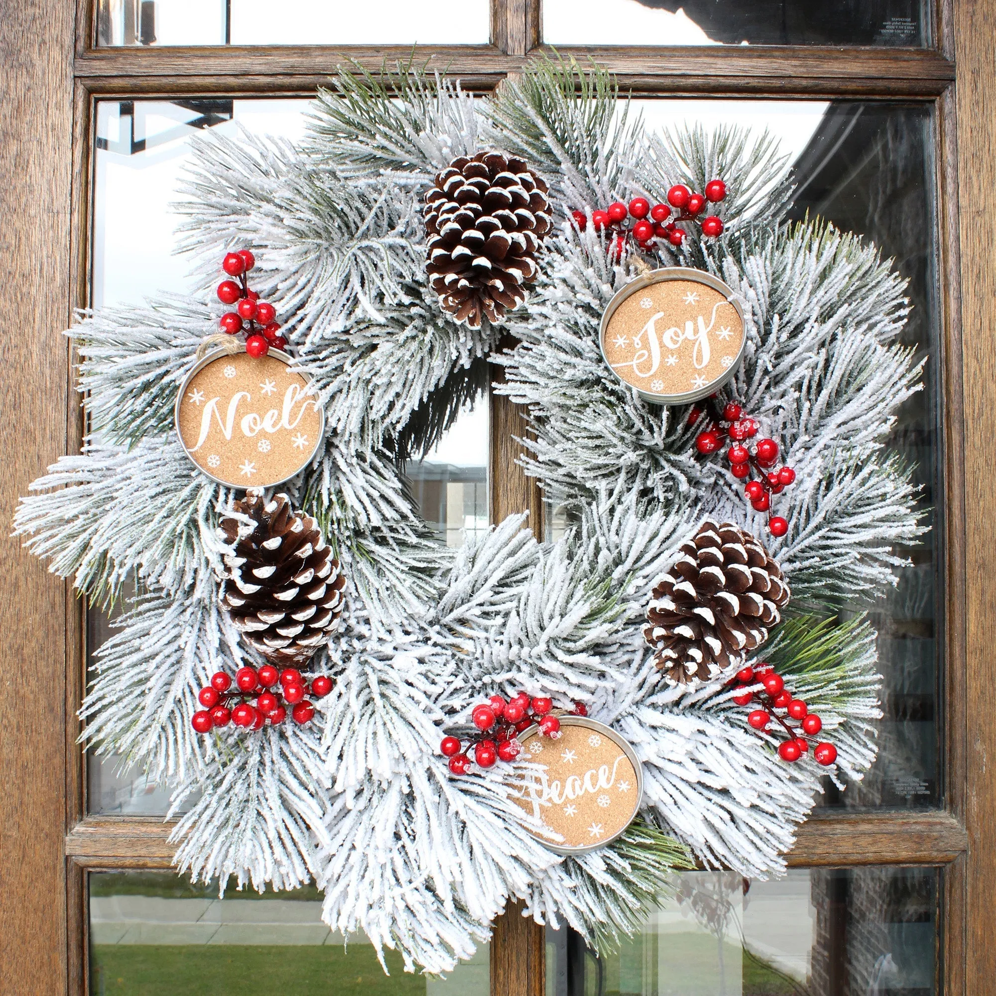 Mason Jar Lid Christmas Ornaments, Farmhouse Decor (Case of 600)