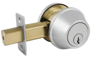 Master Lock COMM SGL CYL DEADBOLT SATIN CHROME KA4 SCHLAGE C, DSC0632DKA4