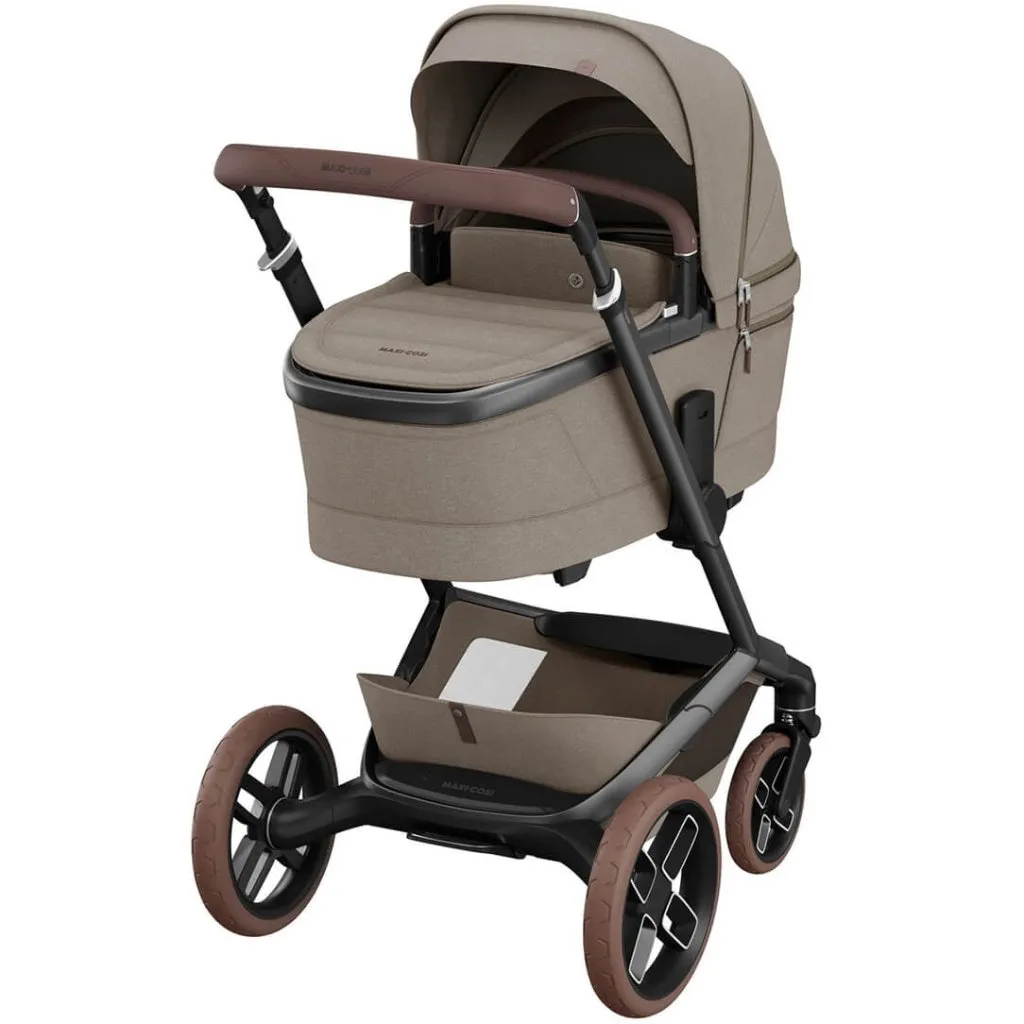 MAXI COSI Fame Pushchair Pebble 360 PRO2 Travel System - Twillic Truffle (Brown Wheels)