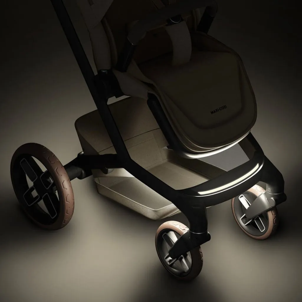 MAXI COSI Fame Pushchair Pebble 360 PRO2 Travel System - Twillic Truffle (Brown Wheels)