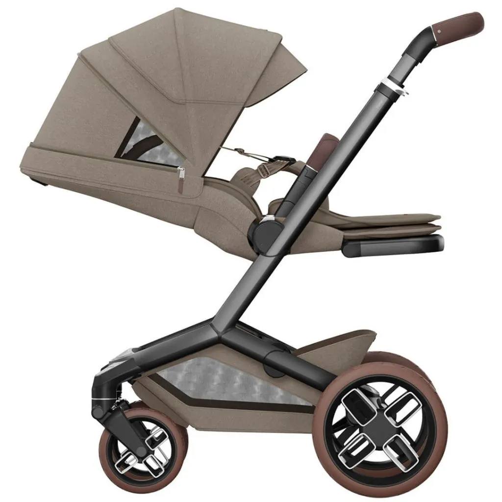 MAXI COSI Fame Pushchair Pebble 360 PRO2 Travel System - Twillic Truffle (Brown Wheels)