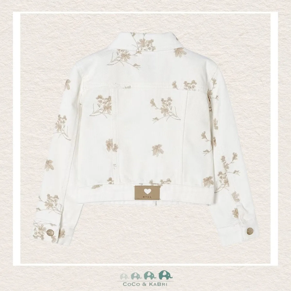 *Mayoral: Girls Cream Denim Jacket