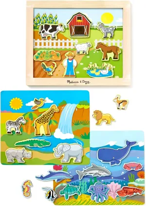 Melissa & Doug Deluxe Magnetic Animal Habitats Set