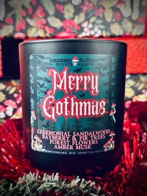 MERRY GOTHMAS | Resinous & Woodsy - 16oz Wood Wick Candle