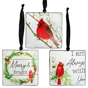 Metal Christmas Cardinal Ornaments (Case of 36)