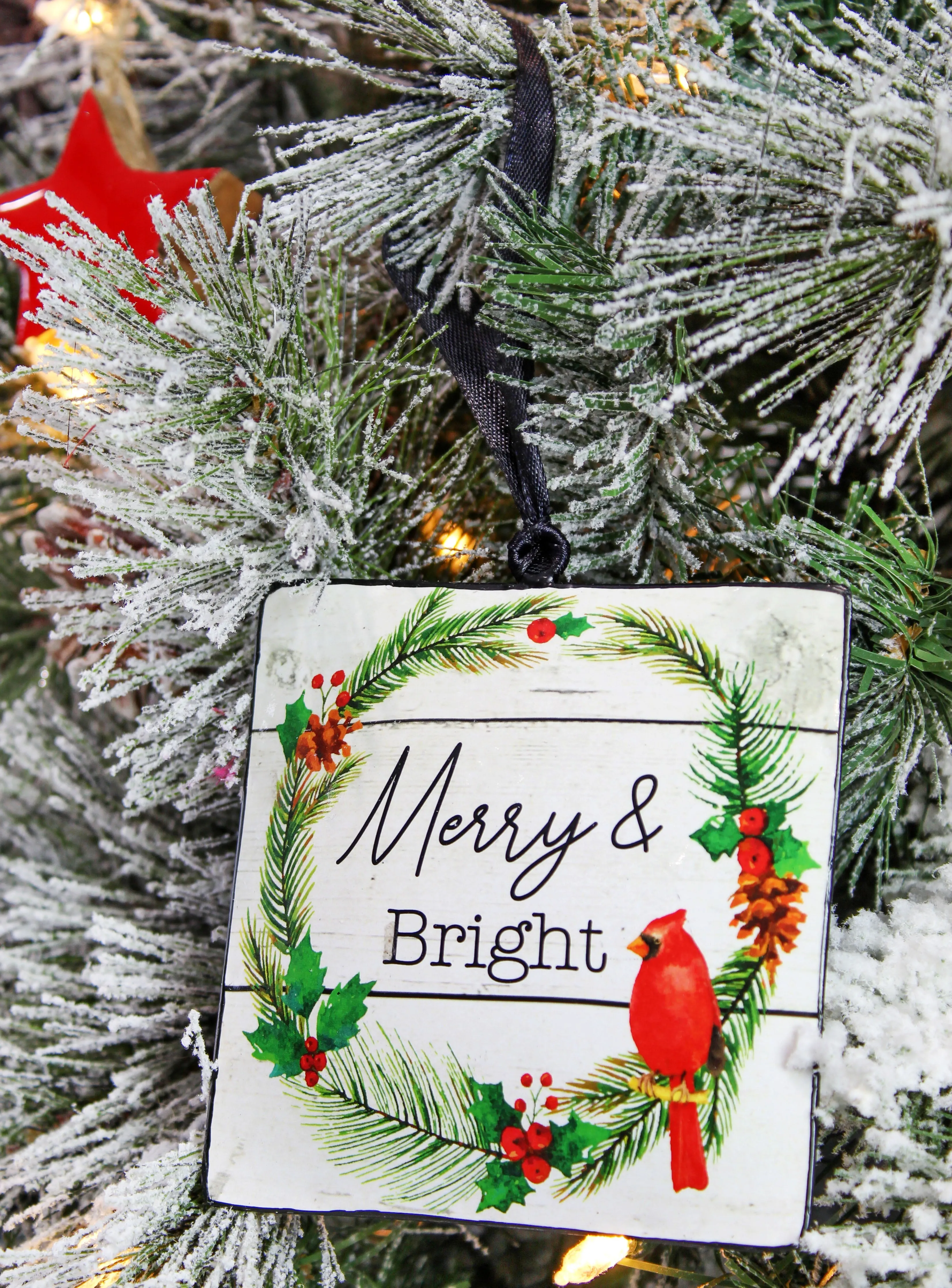 Metal Christmas Cardinal Ornaments (Case of 36)