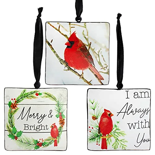 Metal Christmas Cardinal Ornaments (Case of 36)