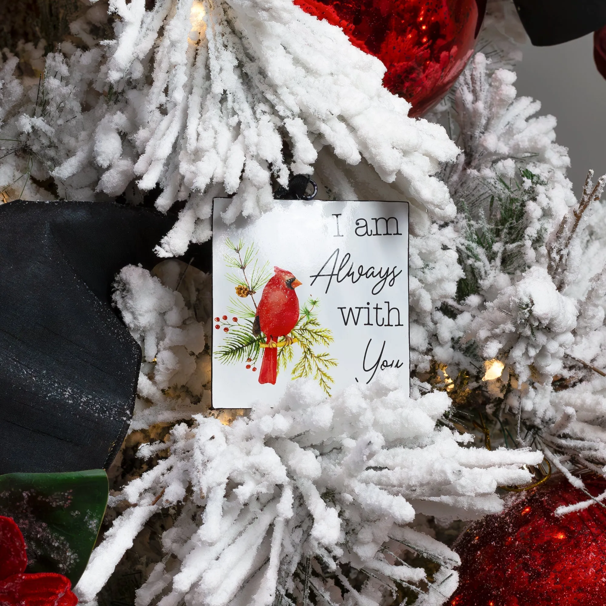Metal Christmas Cardinal Ornaments (Set of 6)