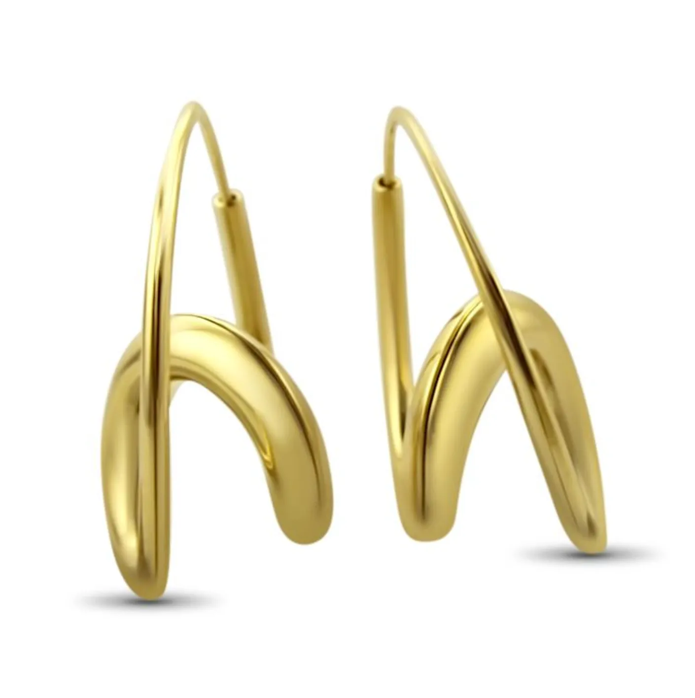 Michael Good 18k Yellow Gold Small Single Loop Earrings