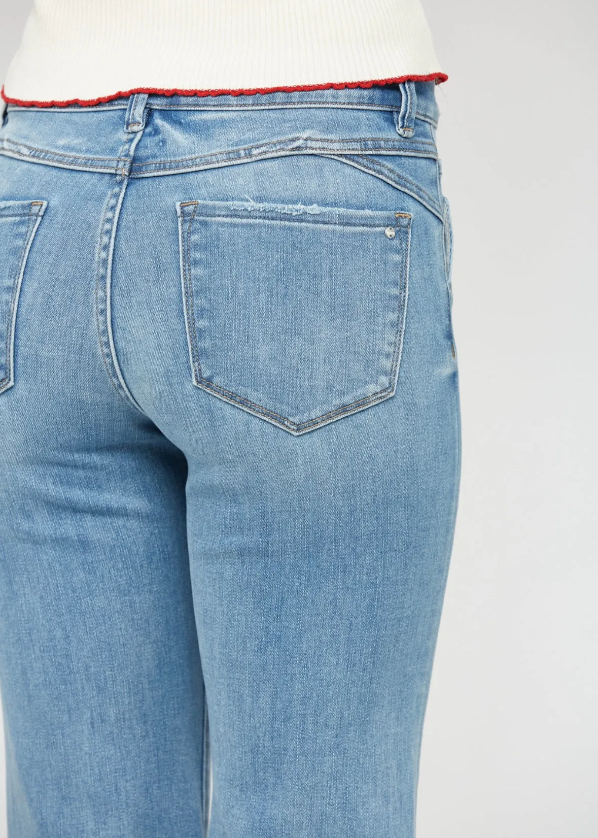 Mid Rise Flares by Mica Denim