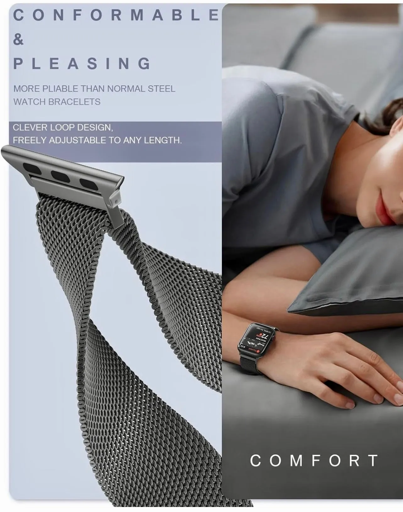 Milanese Stainless Steel Band for Apple Watch