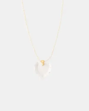 MINI PEARL NECKLACE IN WHITE PEARL