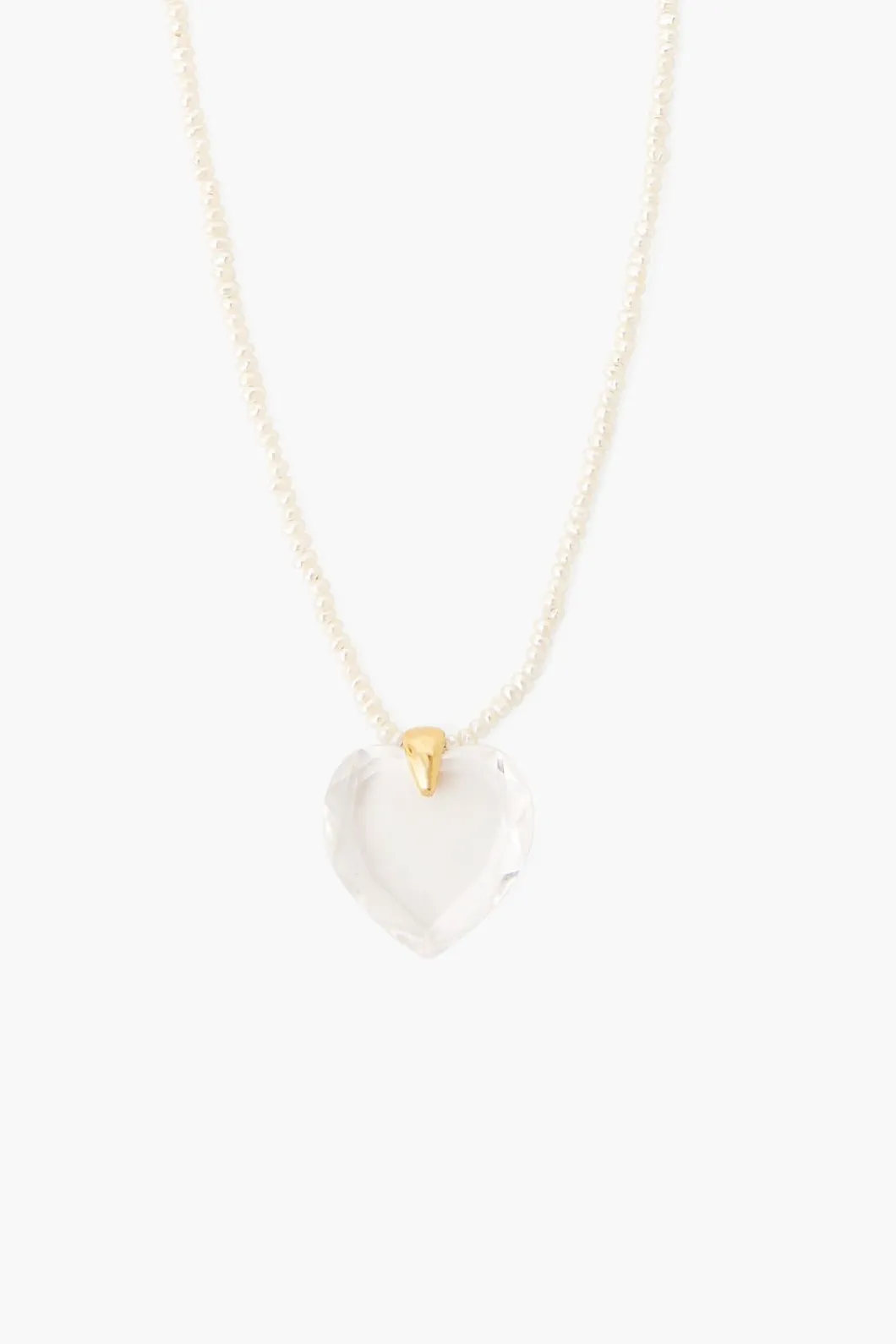MINI PEARL NECKLACE IN WHITE PEARL