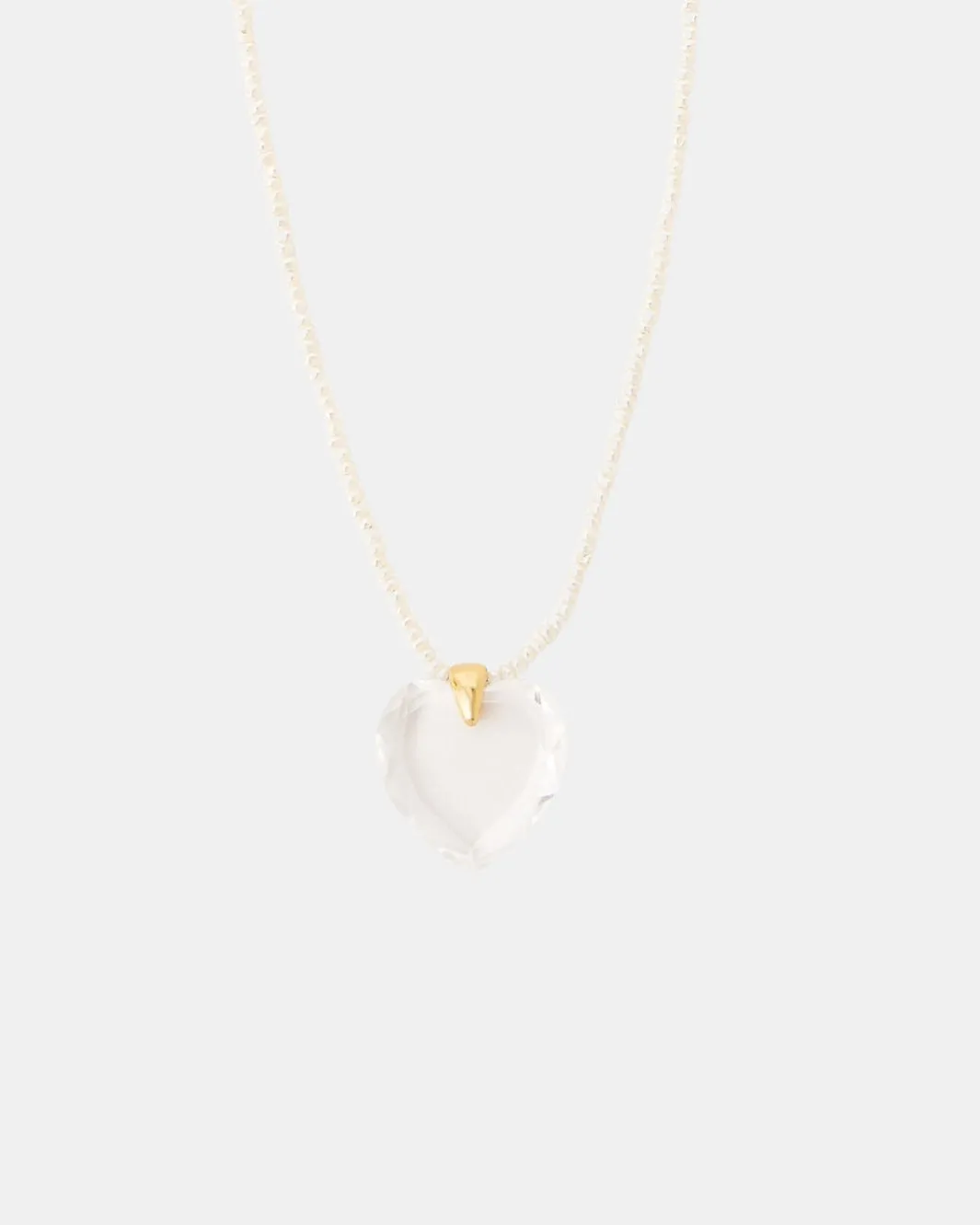 MINI PEARL NECKLACE IN WHITE PEARL