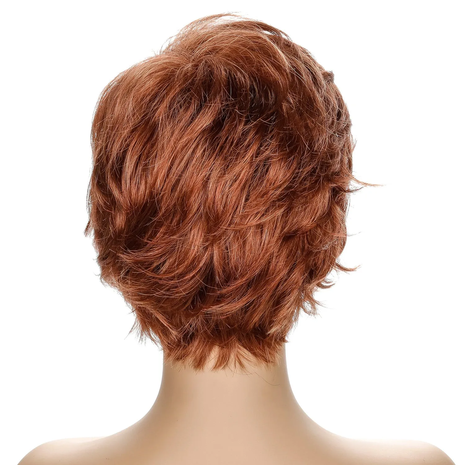 Miranda | Brown Short Pixie Cut Wavy Synthetic Hair Wig
