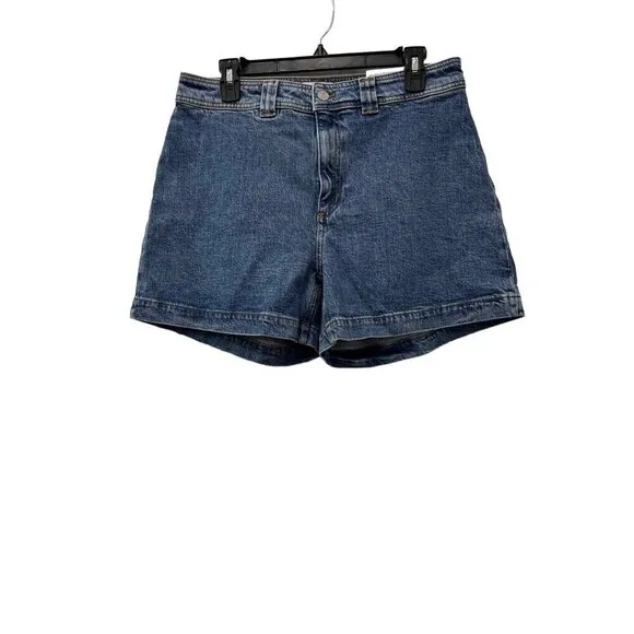 New &amp; OTHER STORIES Women's Size US 10 Denim shorts High Waist Comfort Stretch