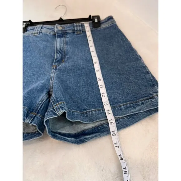 New &amp; OTHER STORIES Women's Size US 10 Denim shorts High Waist Comfort Stretch