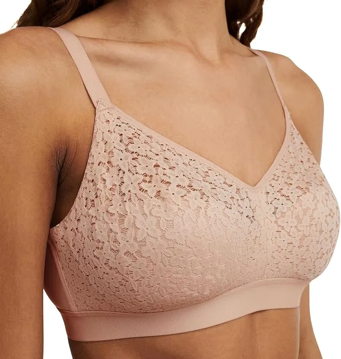 Norah Comfort Lace Wireless Bra In Nude Blush - Chantelle