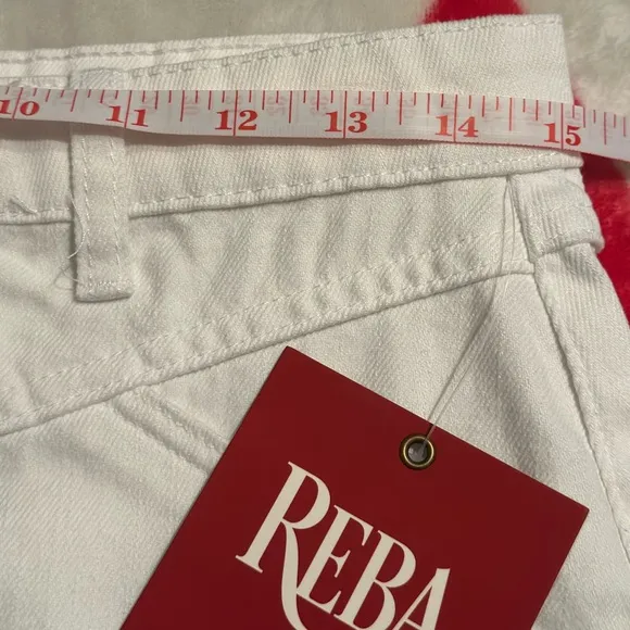 NWT RebaFront Slit Denim Midi Skirt
