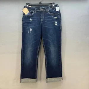 NWT Silver Jeans Co. Suki Capri Women's Jean Capri Size W28 L22.5 Mid Rise