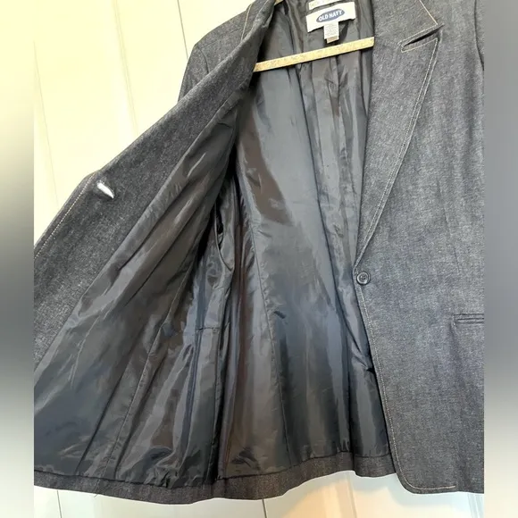 Old Navy denim blazer with pockets