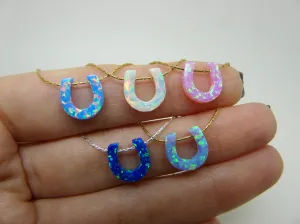 Opal Horseshoe Necklace – A Symbol of Luck