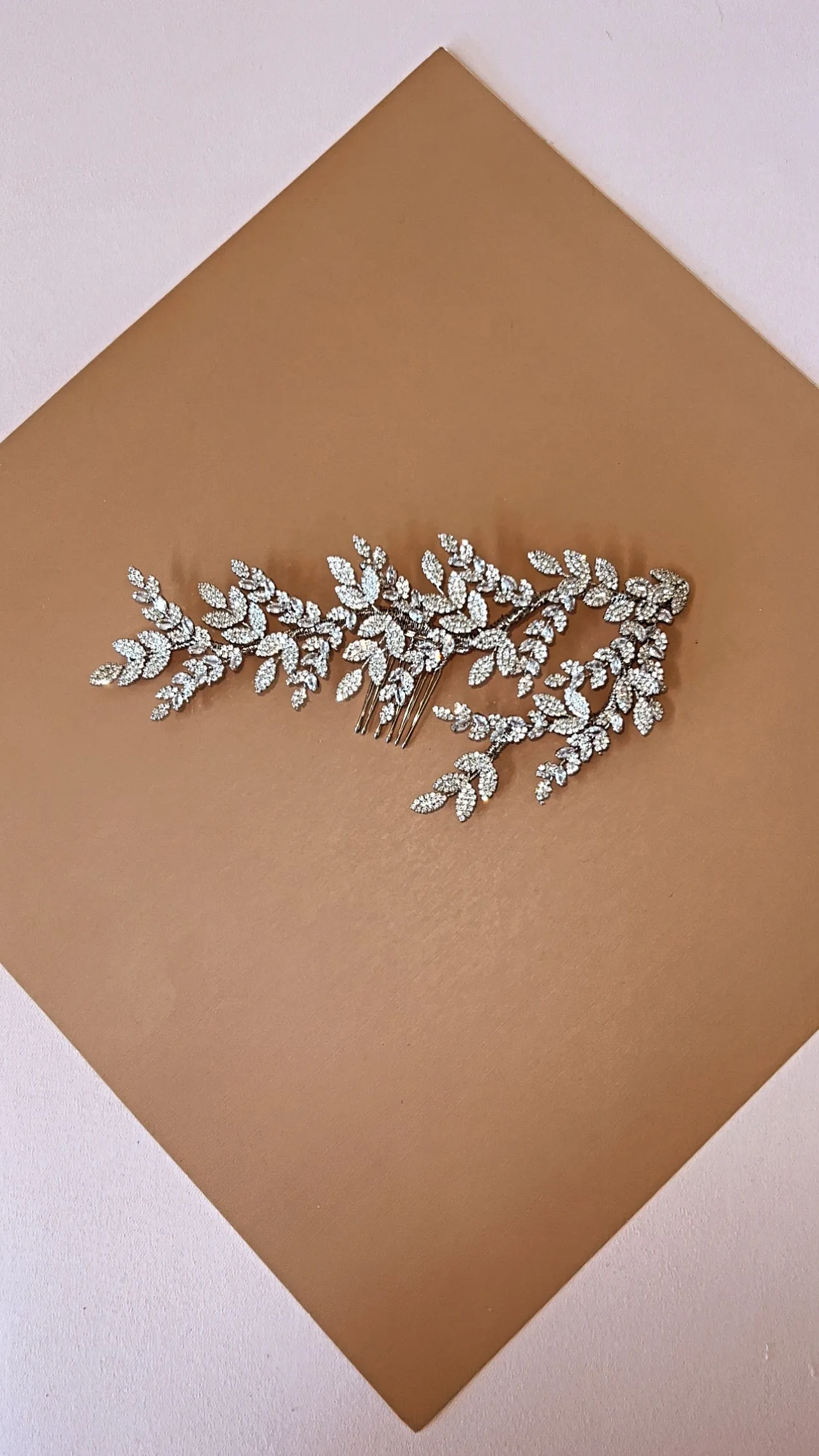 OPAL Swarovski Bridal Hair Wings, Swarovski Hair Comb