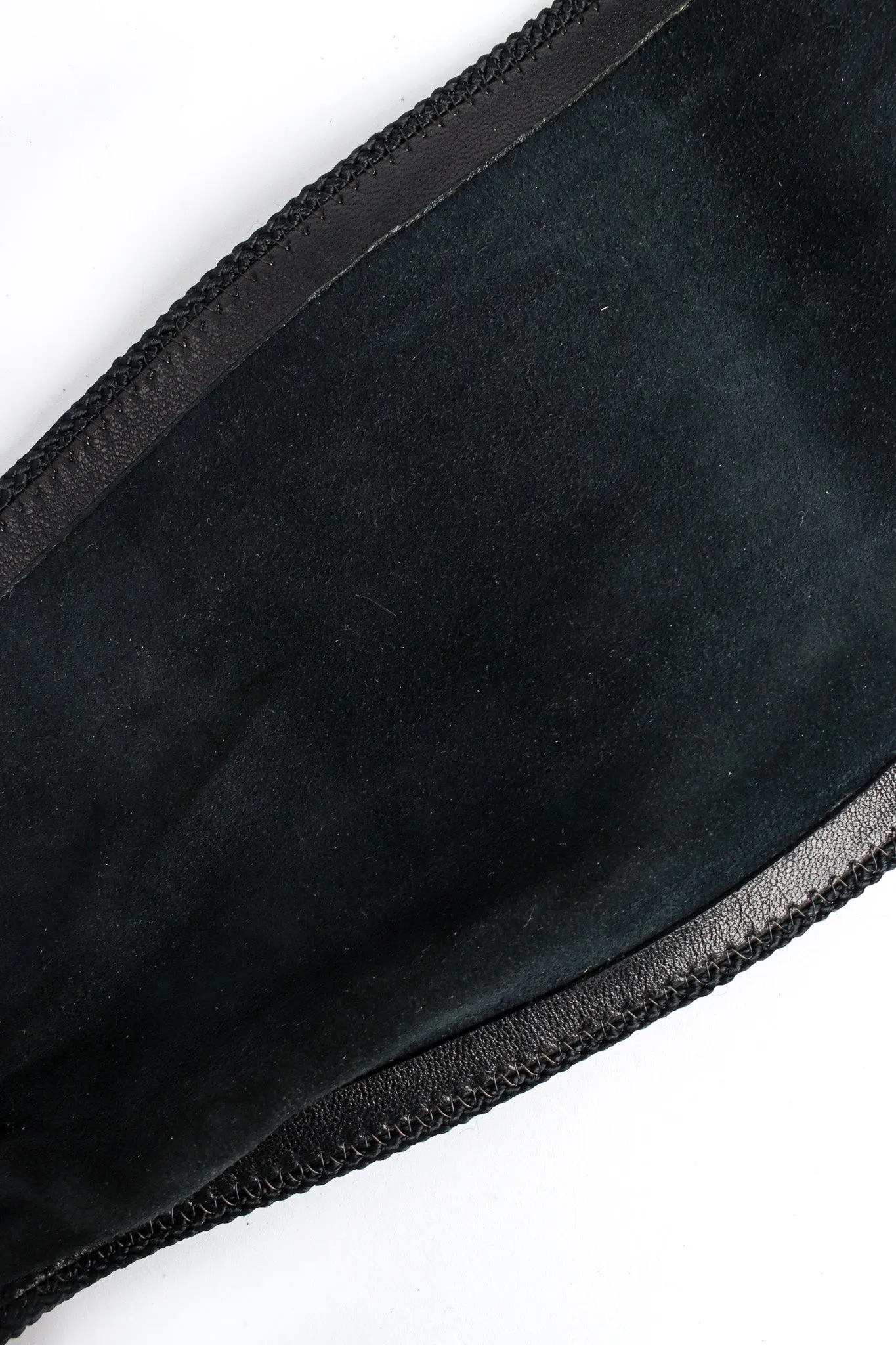 Oval Crystal Leather Sash Belt