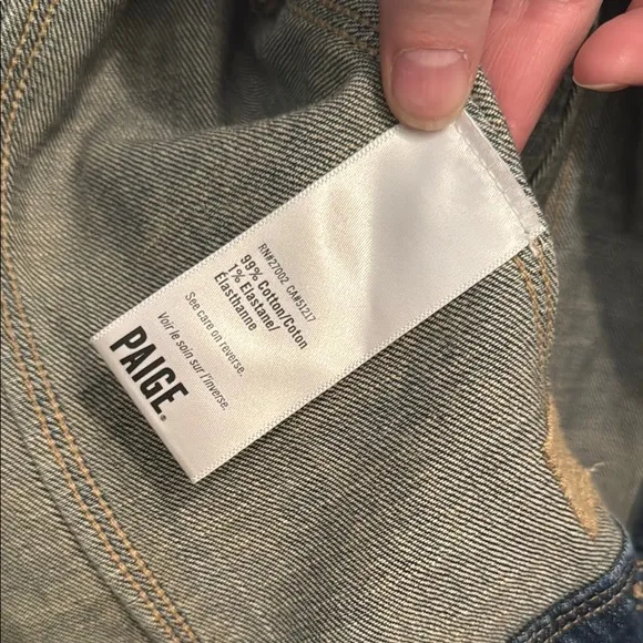 Paige Womens Denim Jacket size L