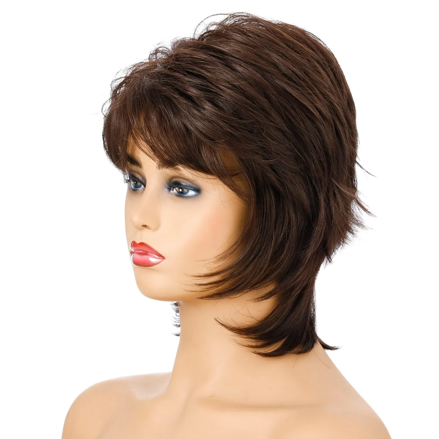 Paula | Black Short Pixie Cut Wavy Synthetic Hair Wig