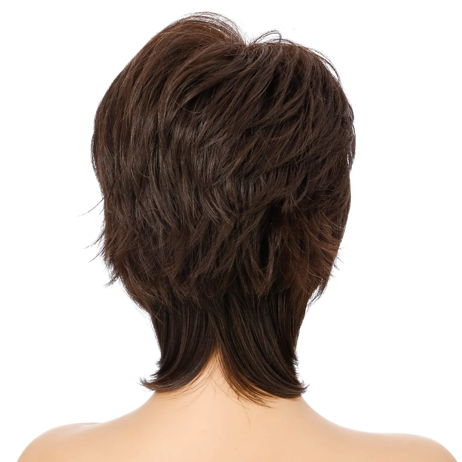 Paula | Black Short Pixie Cut Wavy Synthetic Hair Wig