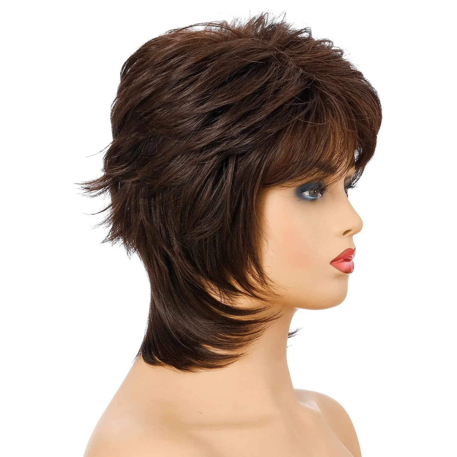 Paula | Black Short Pixie Cut Wavy Synthetic Hair Wig