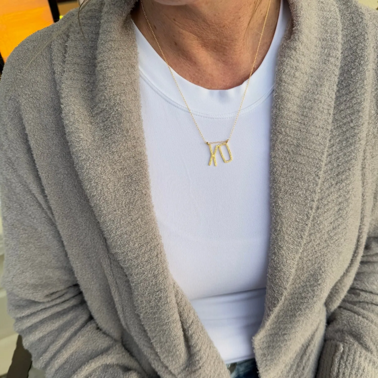 Pavé Diamond XO Necklace – Timeless Sparkle with Deep Meaning